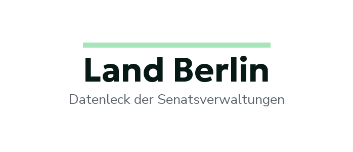 Land Berlin Datenleck